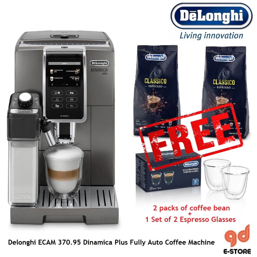 Delonghi ECAM37095T Dinamica Plus Fully Automatic Coffee Machine ECAM370.95.T