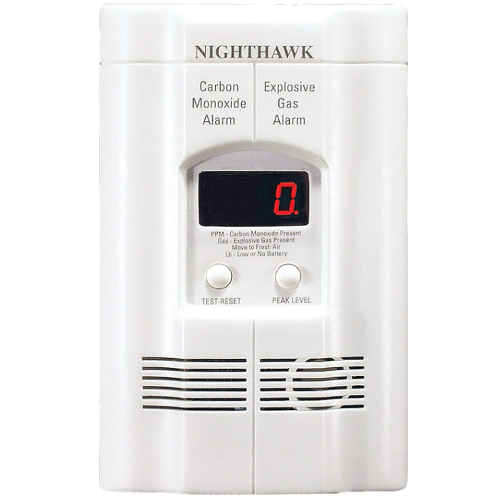 Kidde Carbon Monoxide Detector, Propane, Natural, Methane, & Explosive Gas Alarm, Plug-In Wall with 9-Volt Battery Backu