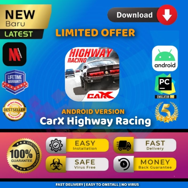 Murah365Days out CarX Highway Racing Mod - Game | Latest Update | Android Phone | Tablet | PC Windows Emulator