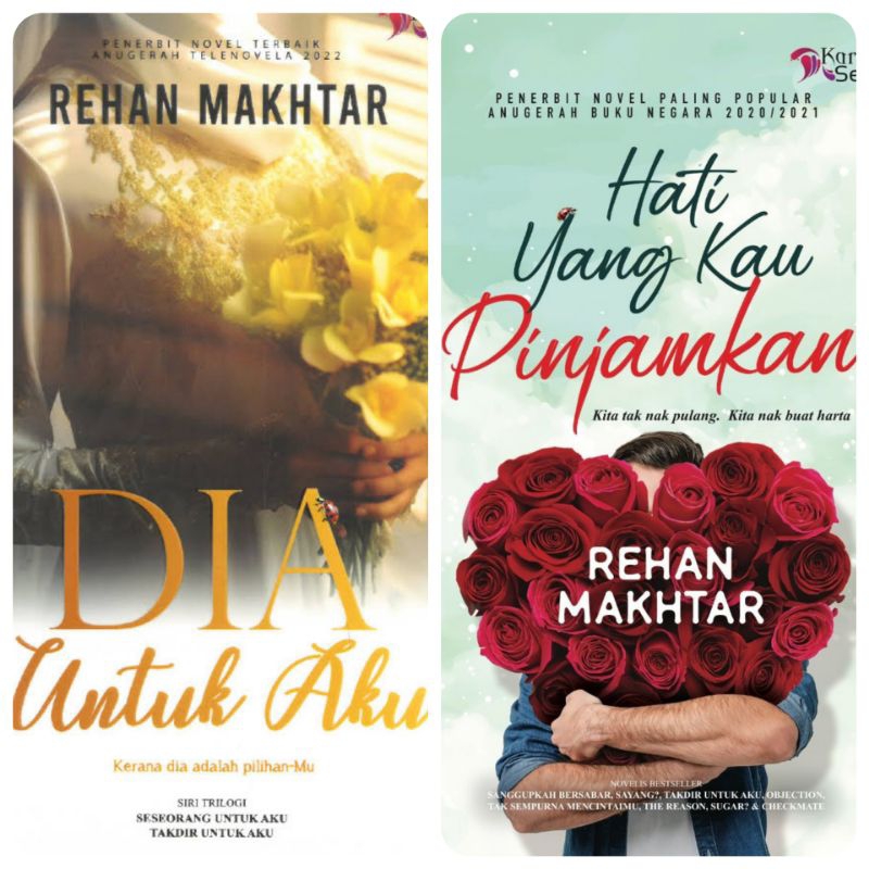 (New) Novel Dia Untuk Aku / Hati Yang Kau Pinjamkan - Rehan Makhtar