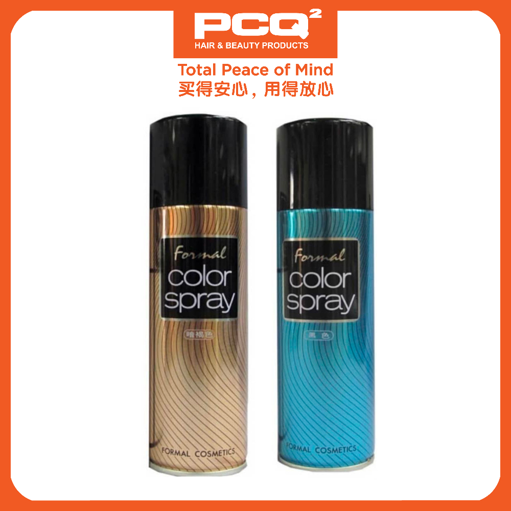 Formal Temporary Color Hair Spray 150g - Black / Brown