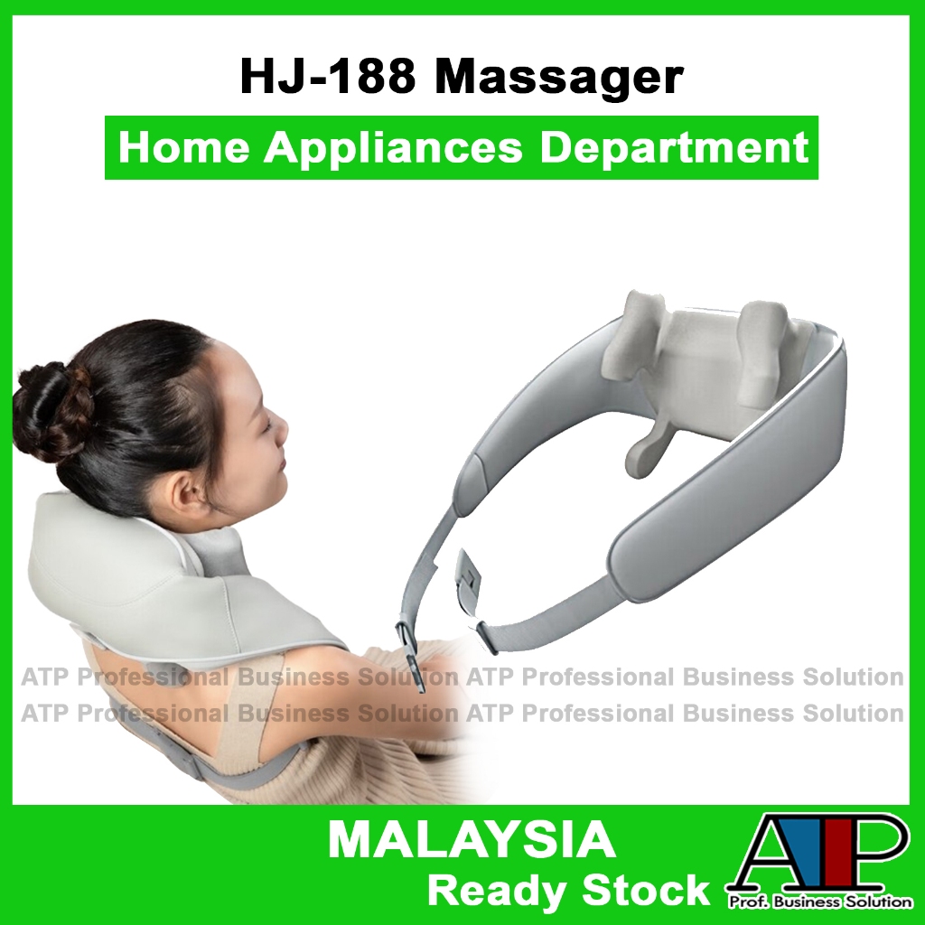 Bedroom💤 HJ-188 Massager Electric Neck Massager Third Generation Clip kneading Massage Trapezius Muscle Relaxation Neck