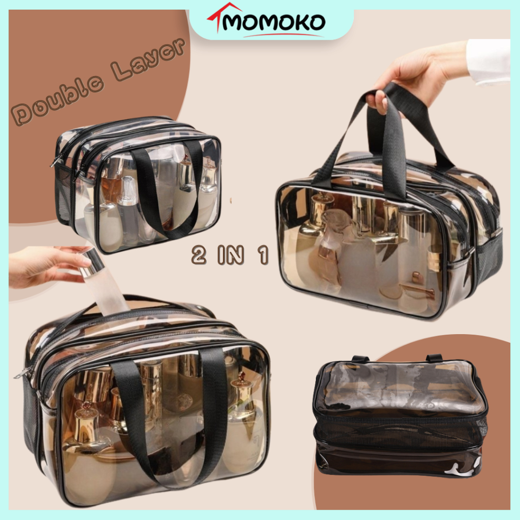 Multipurpose Cosmetics Makeup Bag Pouch Beg Travel Bag Storage Bag Handbag Beg Solek Wanita Penjagaan Kulit Kosmetik