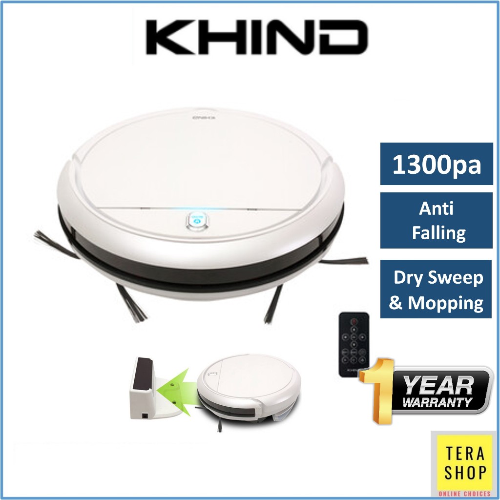 Khind VC9X8C Robot Vacuum Cleaner with Remote Control Auto Charging