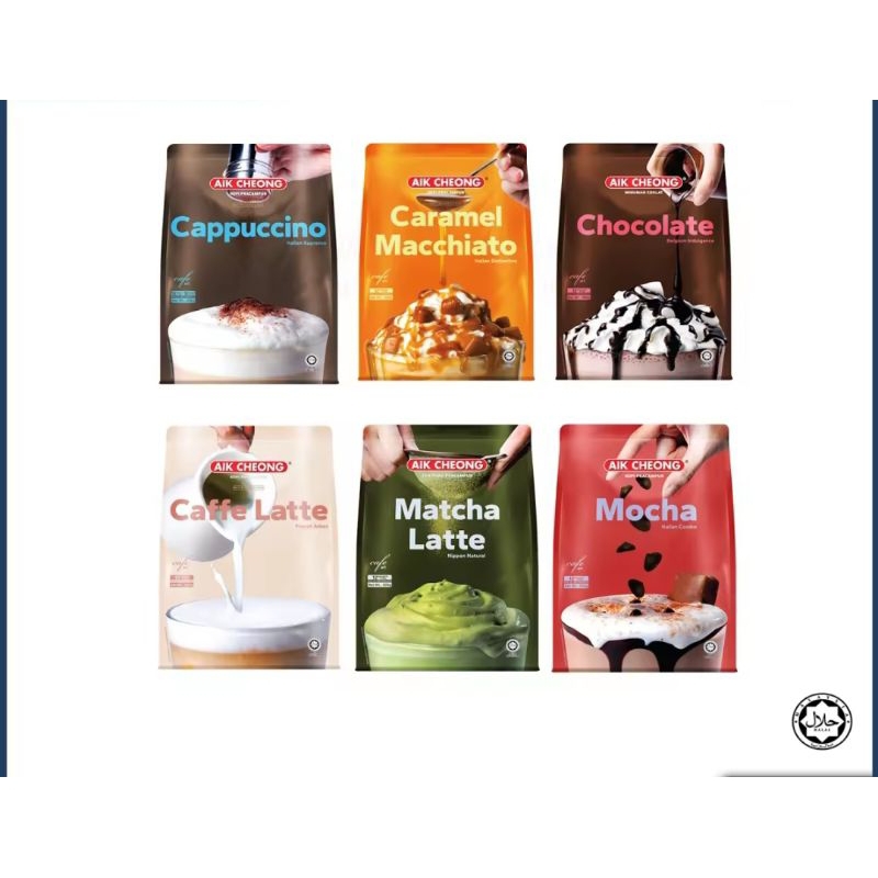 Aik Cheong Matcha Cafe Art Choclate Mocha Cappuccino Latte Caramel