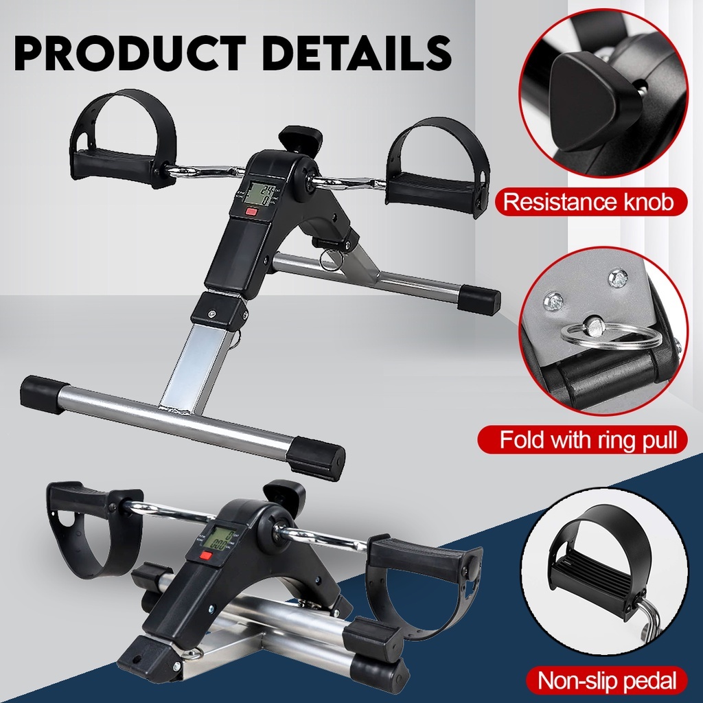 LCD Display Mini Rehab Cycling Exercise Bicycle Exercise Bike Cycle Pedal Stepper Kayuhan Basikal Senaman Latihan复健老人健身车