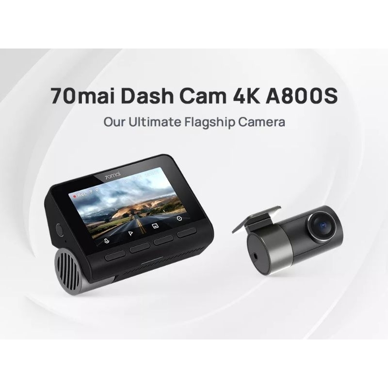 DashCam 70mai 4K A800s 行车记录仪 dashcam depan dengan belakang