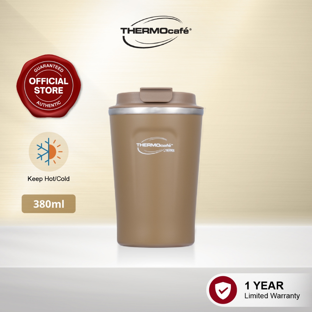 Thermocafe Vacuum Insulated Mug Brown (380ml) TCC-380T