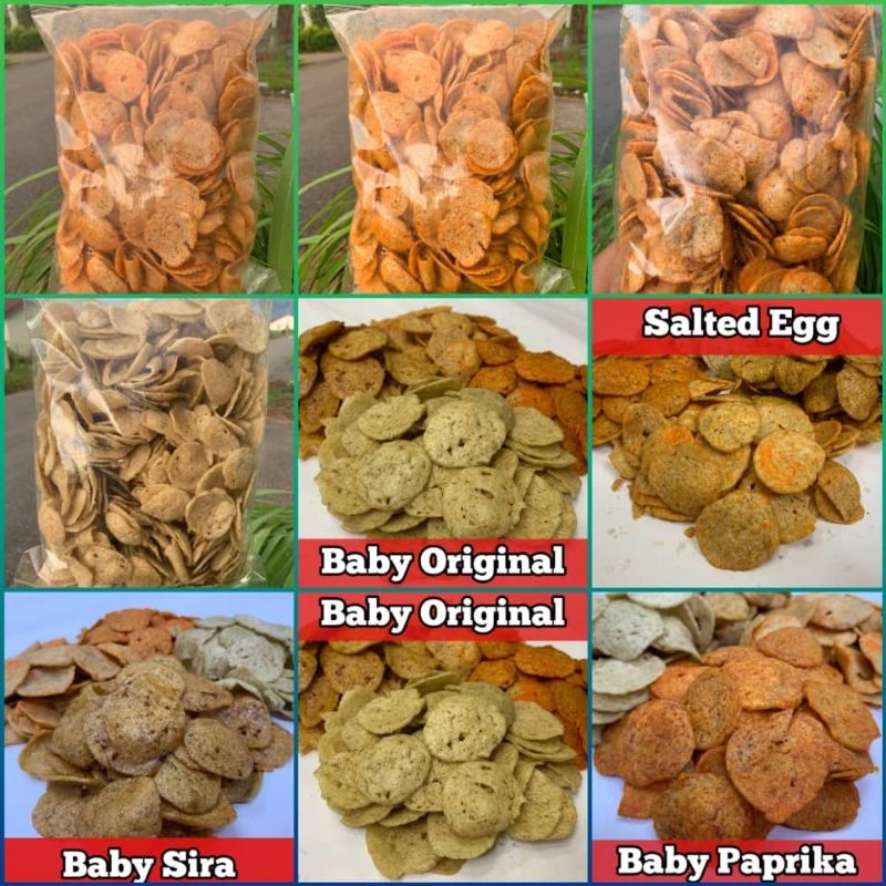 [500GRAM] KEREPOK BABY 500G ORIGINAL KELANTAN ✅ORIGINAL ✅PAPRIKA ✅SIRAMADU ✅SALTED EGG ✅TOMYAM