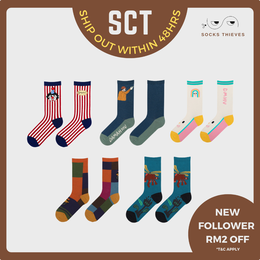 SCT Socksthieves Unisex Fashion Socks Funky Socks Cartoon Socks Sneaker Fashion Socks Hipster Socks Printed Socks