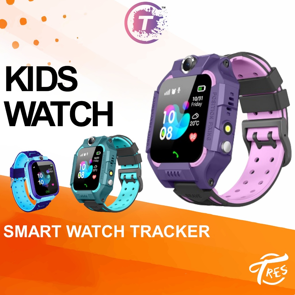 Tresgadget Q12 Q19 Kids Smart Watch Accurate Location Position Camera Tracker SOS/LBS Anti-Lost Children Touch Screen