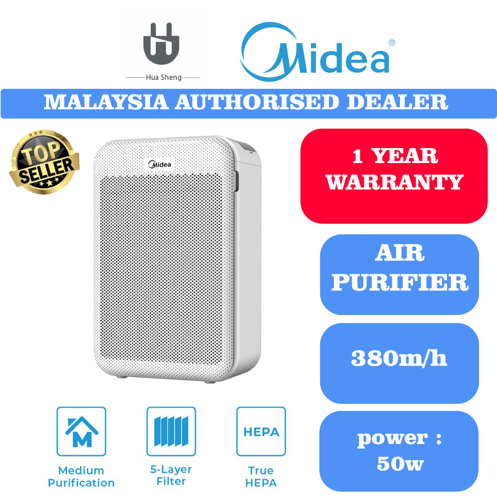 Midea MAP-28BD 5-Layers Of Filter Purification Air Purifier / 4-Stage Filtration System Air Purifier MAP-20BD