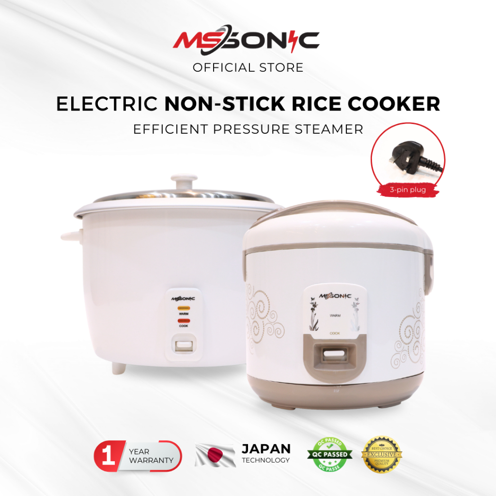 [QC Passed] MS SONIC Electric Non-stick Rice Cooker Multi-function Pressure Steamer Periuk Nasi Besar