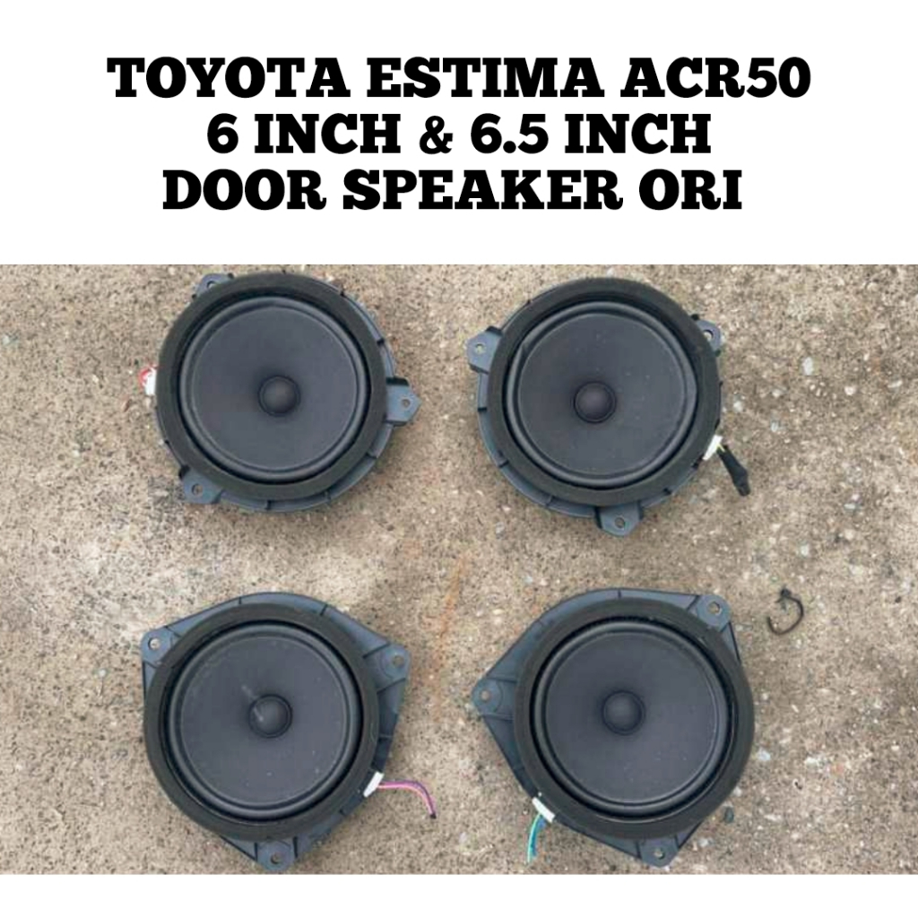 DOOR SPEAKER GENUINE TOYOTA ESTIMA PREVIA ACR50 6 INCH SPEAKER / 6.5 INCH DOOR SPEAKER ORI JAPAN USED