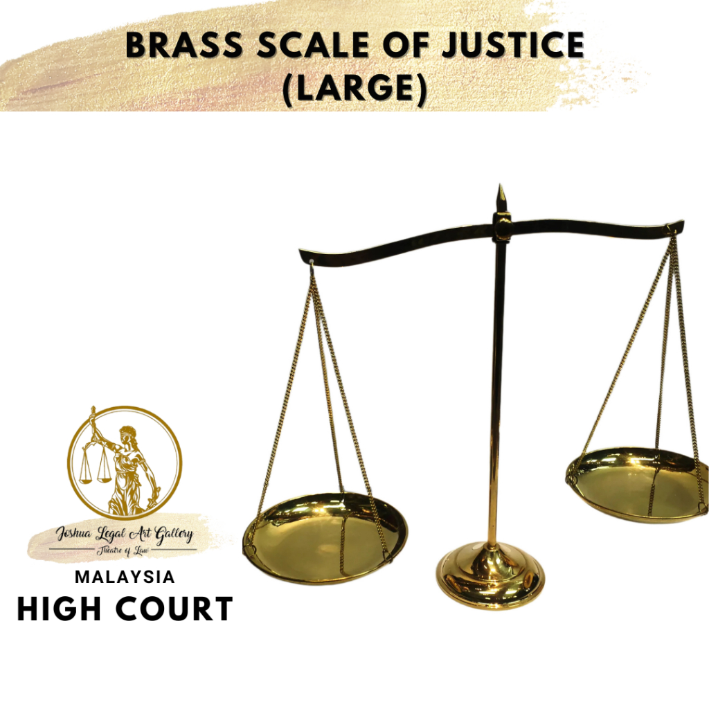 Brass Scale of Justice (Large Size) - Elegant Legal Decor