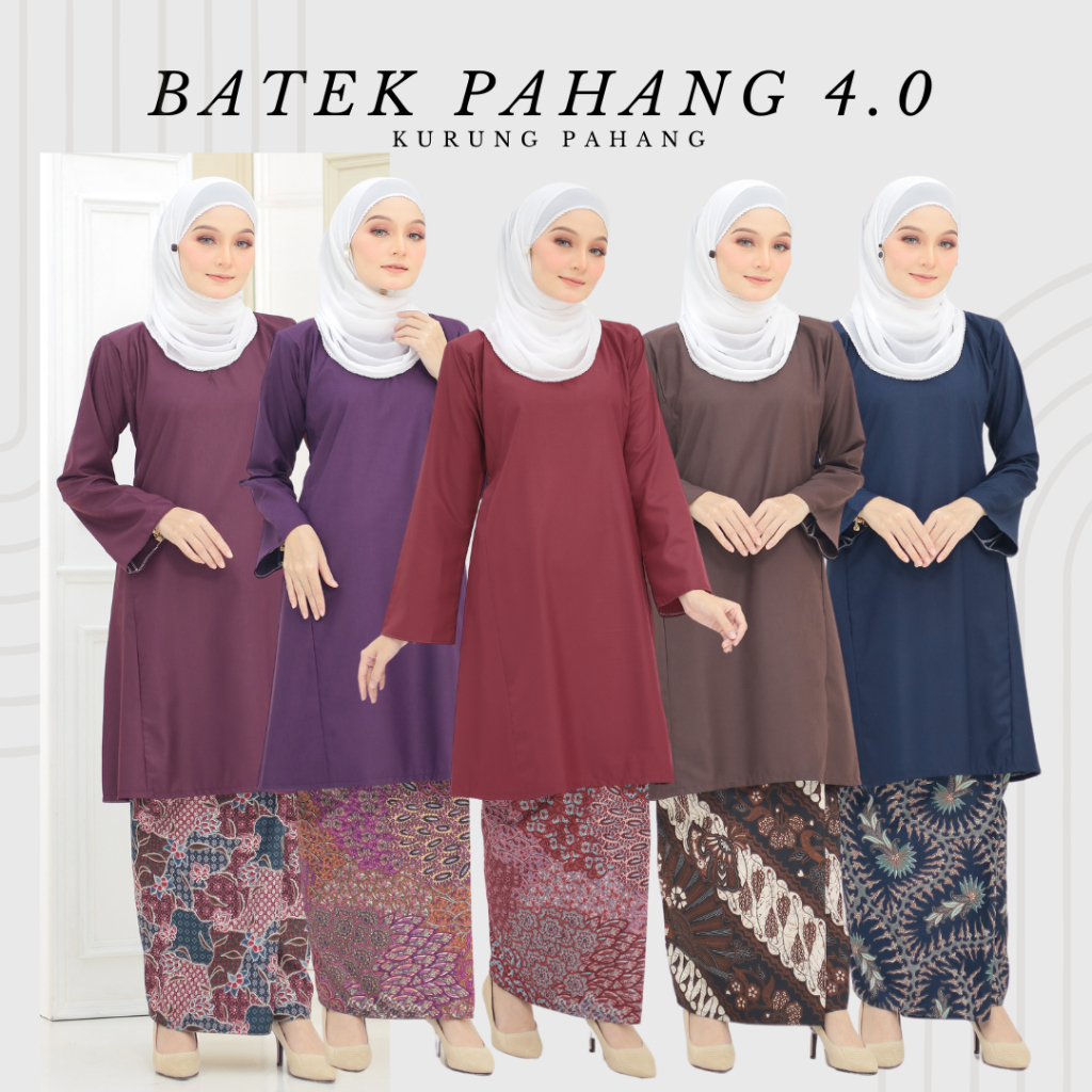 By Matching HQ Baju Kurung Batik Pahang Pesak Cotton Ironless