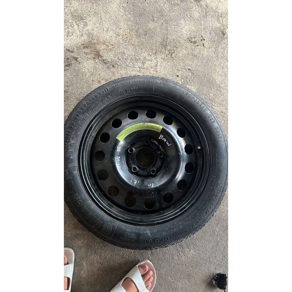 BMW SPARE TIRE TYRE TAYAR ORIGINAL 17"