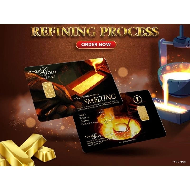 Public Gold Bullion Bar 1g (Au 999.9) - SMELTING