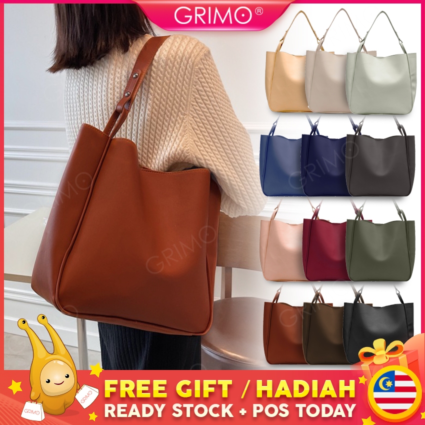 READY STOCKGRIMO Higoya Handbag Women's Shoulder Tote Set Sling Bag Bags Beg Tangan Wanita Wallet Long Purse fb14367