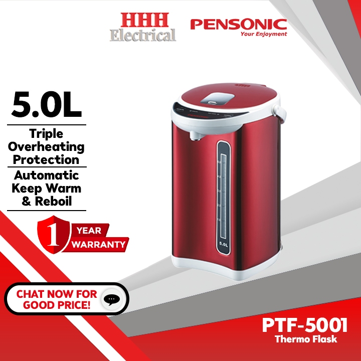 PENSONIC THERMO FLASK RED PTF-5001/ Elba Thermo Pot 5.0L ETP-F5018(BR)/ PTF-3001 Thermo Flask 3.0L