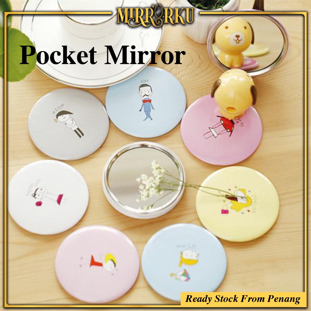 MIRRORKU Makeup Mirror Mini Doorgift Kahwin Goodies Bag Door Gift Kenduri Kahwin Cermin Mini 迷你镜子