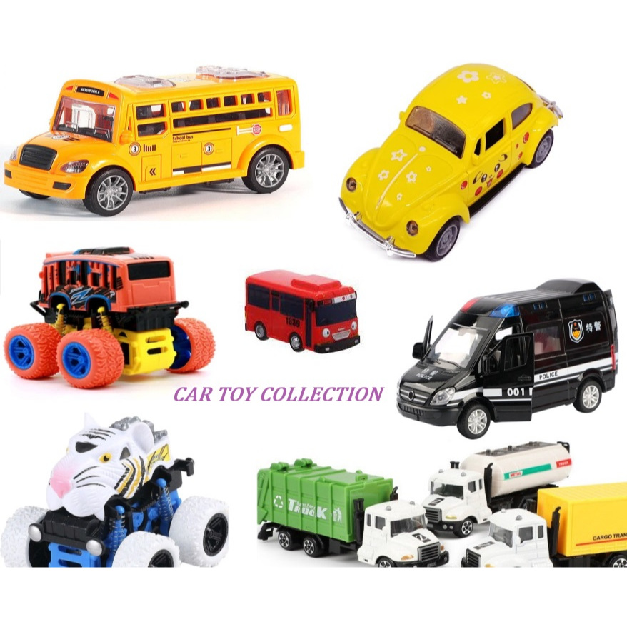 Car Truck Lorry Bus Tank Jeep Vehicle 4WD Monster Diecast Pikachu Toy Display Collection Kid