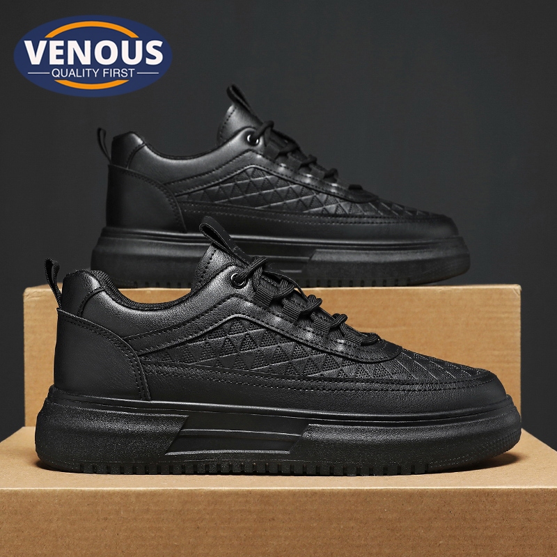 【Venous】2024 New Kasut Sport Lelaki Original 100% Kasut Hitam Lelaki Sport Shoes Men Casual Sneakers Men 黑色男鞋 包鞋男