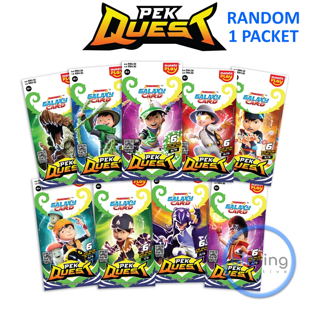 PEK QUEST Kad Boboiboy Galaxy Card - Random Packet