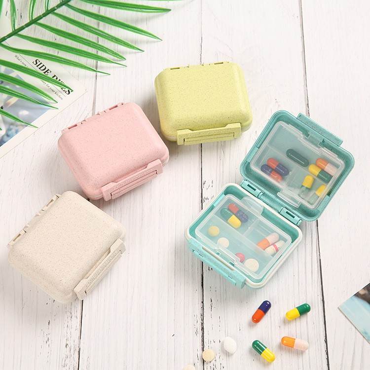 6 SLOTS PORTABLE SMALL MEDICINE PILL BOX/ PILL STORAGE/ TABLET CASE/ TABLET DISPENSER 装药盒