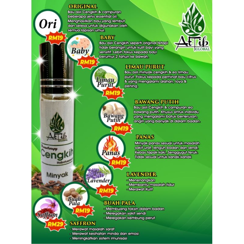 Minyak Aromatherapy Cengkih Habatussauda by Attib Global