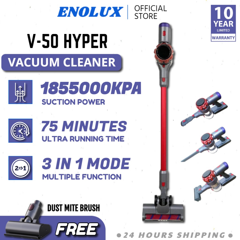 🔥NEW 2024 Vacuum Cordless Vacuum Cleaner FREE dust mite 10 Years Warranty High Power Cordless Vacuum For Home Office