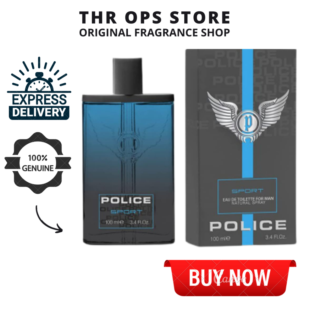 [100% Original] Police Sport Contemporary Sport For Men EDT Perfume (100ML)