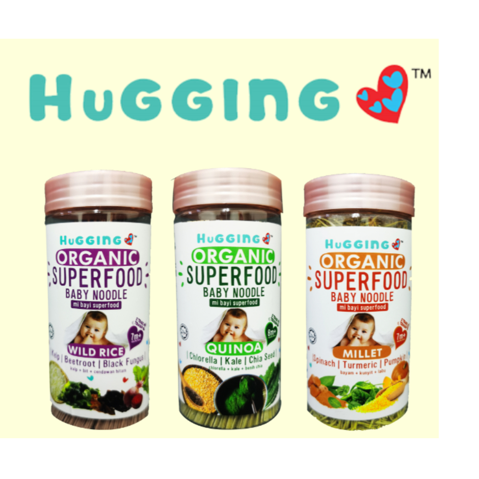 Hugging Love Organic Baby Superfood Baby Noodle (3 Bottle) EXP 03/2027