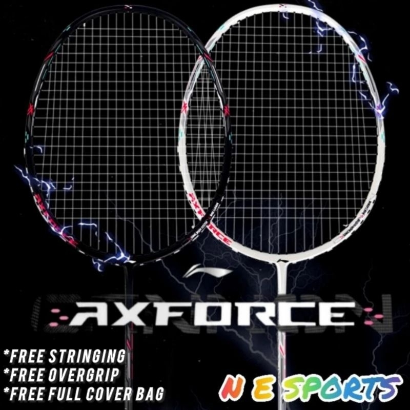 LINING AXFORCE CANNON 李宁雷霆小钢炮 BADMINTON RACKET (Free Full Cover Single Bag & Overgrip)