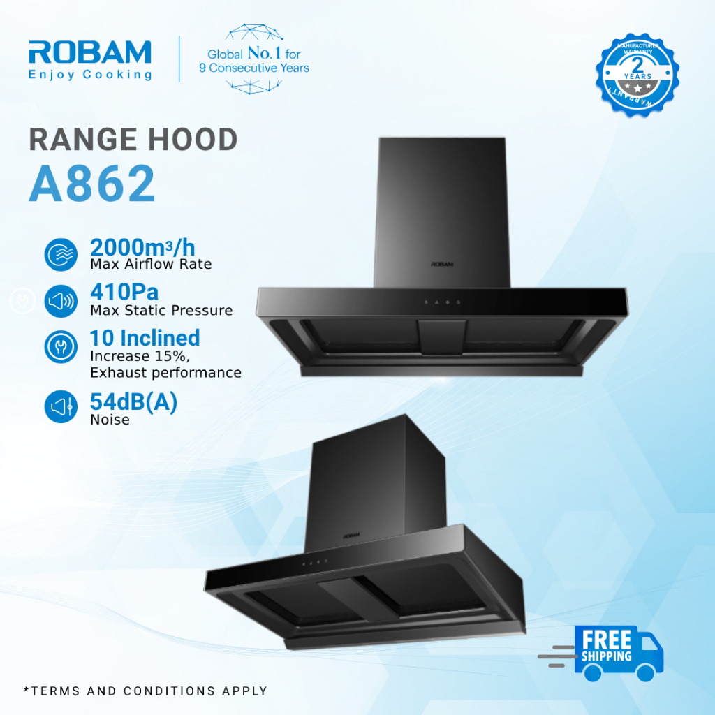 ROBAM A862 Dual-Cavity Range Hood