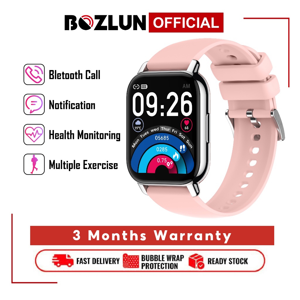 BOZLUN BLZ66P Smart Watch | Bluetooth Call Sport Clock Fitness Tracker Heart Rate Monitor Sleep Monitor Smartwatch