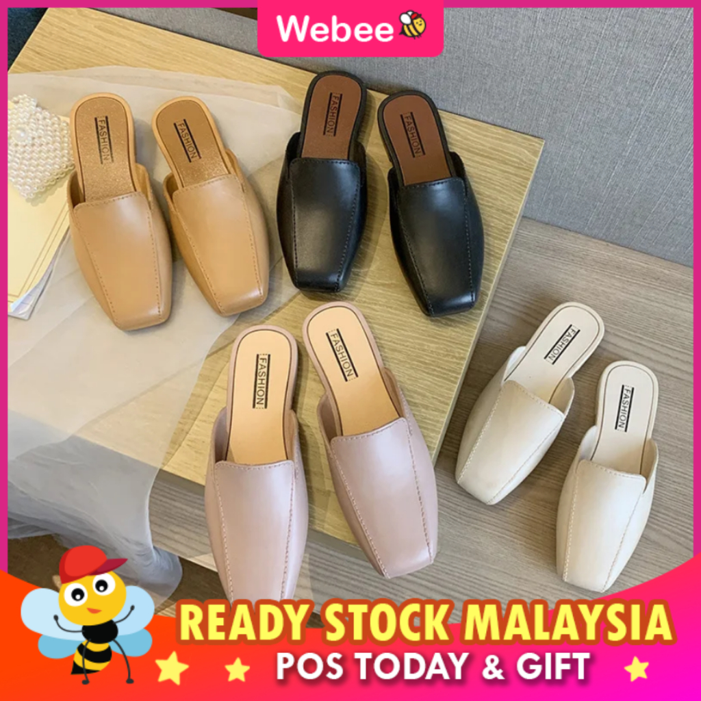 READY STOCK WEBEE Xixila Women's Shoes Luxury Slides Women's Sandal Cover Toe Designer Summer Soft Fashion Shoe 2100