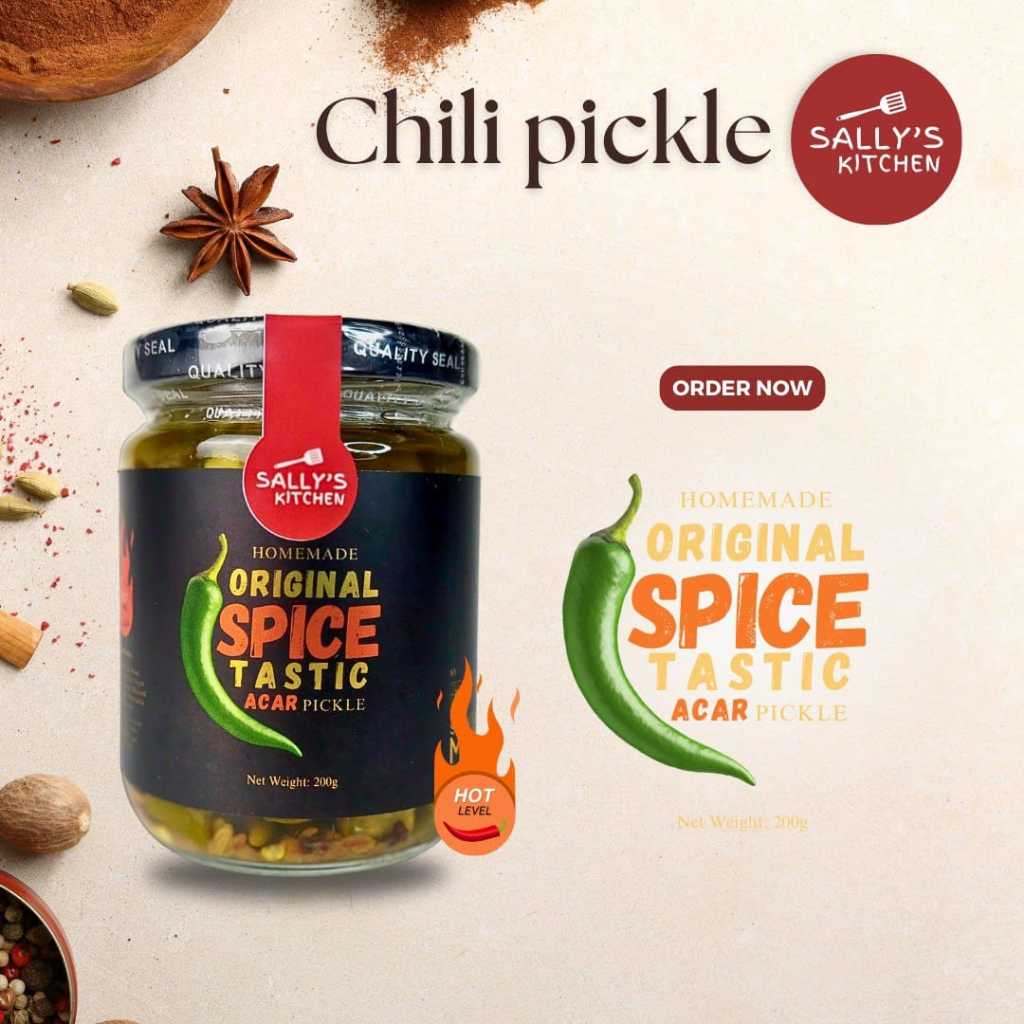 Sally's Kitchen SPICETASTIC Acar Pickle EXTRA SPICE Jeruk Cili Berempah [Ready To Eat] 200gm