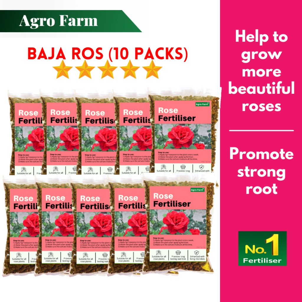 【Supply Price】Agro Farm Organik Baja Rose / Rose Food / Suburkan Rose / Baja Bunga Ros / Rose Fertilizer