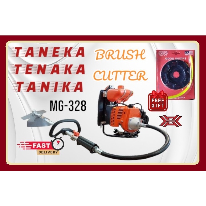 TANIKA / TENAKA / TANEKA BRUSH CUTTER MG-328 C/W STD ACCS / MESIN POTONG RUMPUT / MESIN RUMPUT