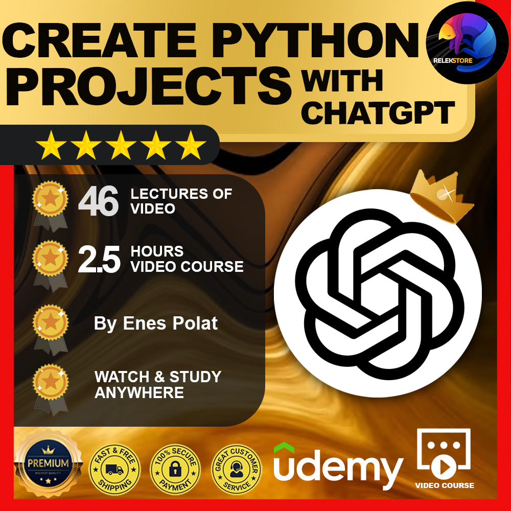 [Video Course] Create Python Projects with ChatGPT⭐TRUSTED SELLER⭐