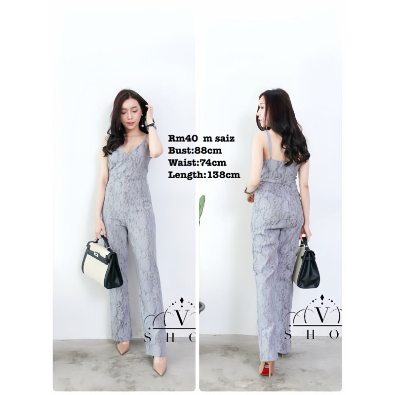 Thai women's suspender jumpsuit 泰国女装吊带连体长裤