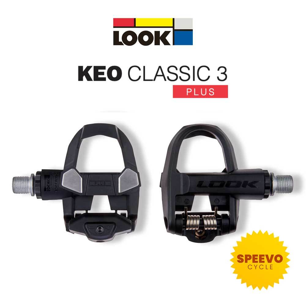 LOOK KEO CLASSIC 3 PLUS CLIPLESS CYCLING PEDAL + KEO GRIP CLEAT