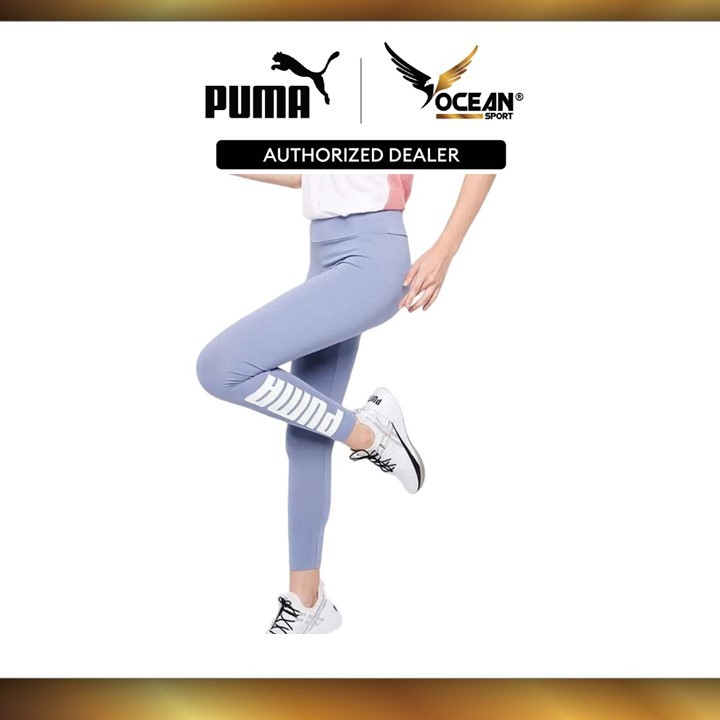 PUMA Women's Essentials Logo Women's Leggings Shorts (Purple) 52301284