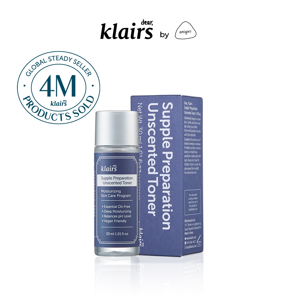 Klairs Supple Preparation Unscented Toner 30ml