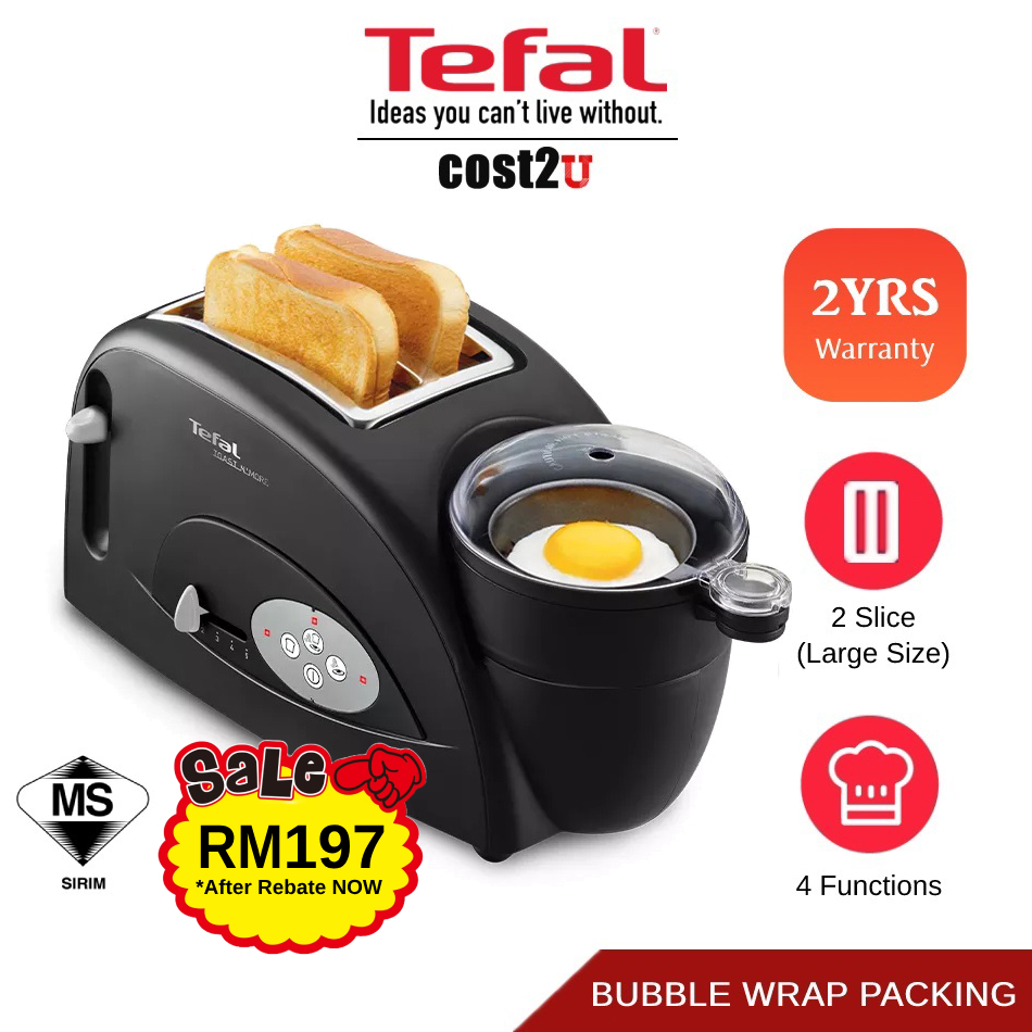 [Bubble Packing] Tefal Toast N' Egg Bread Toaster TT5528 TT5500 Egg Boiler Egg Steamer Pembakar Roti Bread Maker 烤面包机