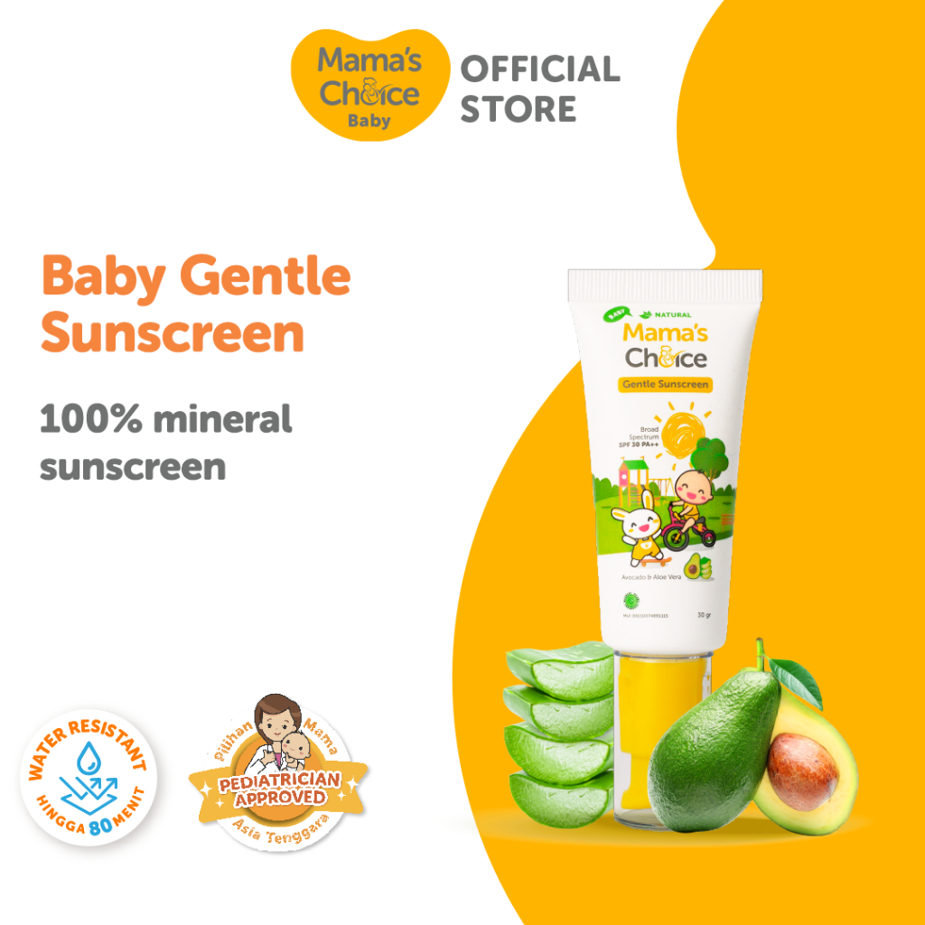 Mama's Choice Baby Gentle Sunscreen SPF30++ Organic Natural Baby Sunblock