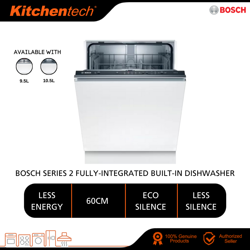 Bosch Serie Fully-integrated Built-in Dishwasher 60cm EcoSilence Drive SMV6ZCX42E