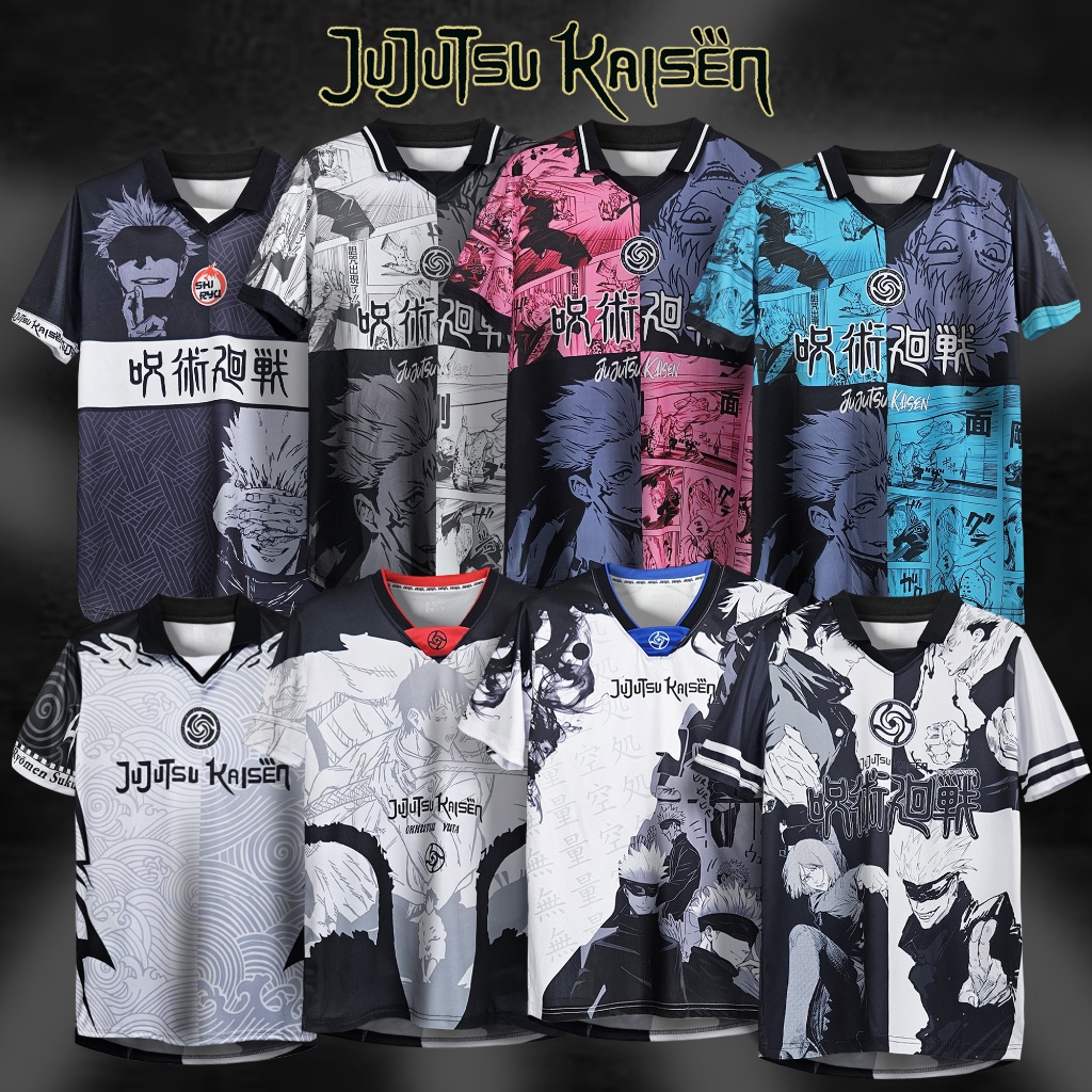 Jujutsu Kaisen Ryoman Sukuna VIRAL Gojo Satoru Graphic Design ANIME Retro Collar Size:S-2XL