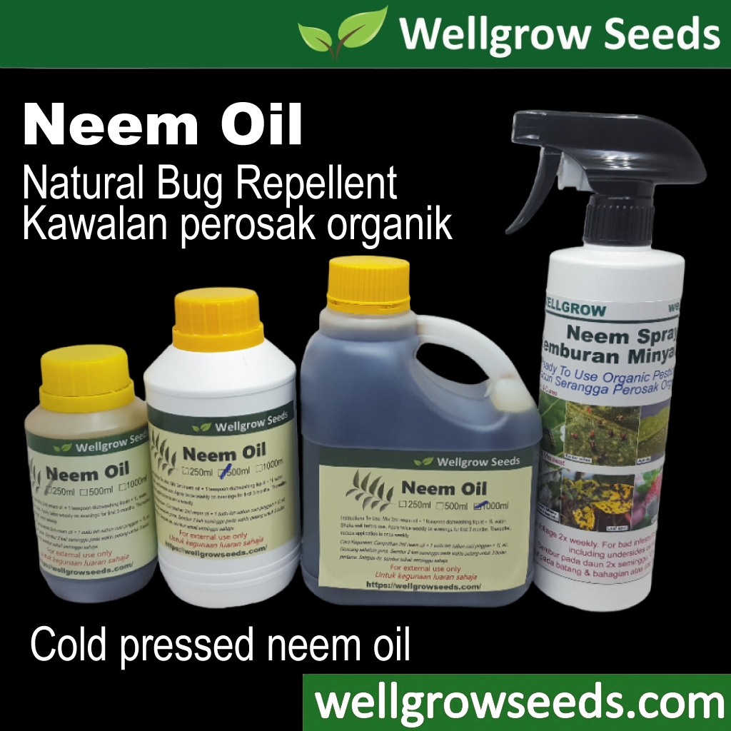 Neem Oil Cold Pressed : Organic Pesticide / Minyak Semambu : Kawalan Serangga Perosak Organik 楝树油
